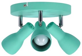 Bodové svietidlo PICARDO 3xE14/40W/230V tyrkysová