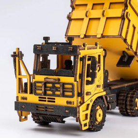 Robotime Rokr 3D dřevěné puzzle Nákladní auto - sklápěč 225 ks