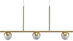 Nordlux - Luster na lanku CONTINA 3xG9/5W/230V mosadz