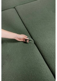 Zelená rozkladacia rohová pohovka z textílie buklé (ľavý roh) Quinoa – Bonami Selection