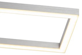 Stropné svietidlo obdĺžnikové oceľové 3-stupňové stmievateľné - Plazas Novo