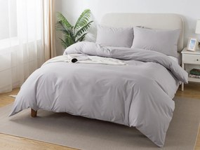 XPOSE® Bavlnené Renforcé obliečky EVITA na dve lôžka - svetlo sivé