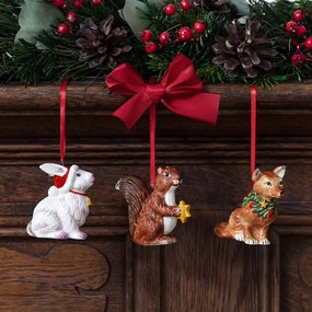 Nostalgic Ornaments vianočné závesná dekorácia, jelenia rodinka, 3 ks, Villeroy & Boch