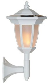 Biele vonkajšie solárne LED svietidlo Star Trading Flame