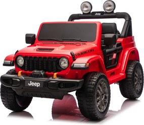 LEAN CARS Batéria pre vozidlá Jeep Rubicon 4x4 DK-JWR556 4x200W 24V červená