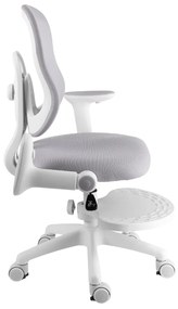 Detská rastúca stolička Neoseat MIKY — látka, sivá