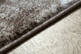 Moderný koberec COZY Polygons, geometrický, hnedý