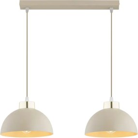 BRILAGI - Závesný luster na lanku MOON 2xE27/60W/230V béžová/zlatá