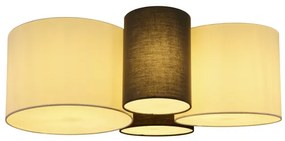 Globo 15586-4D - Stropné svietidlo MAKKI 4xE27/15W/230V biela/šedá/čierna