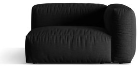 Čierny modul pohovky (pravý roh) Martina – Micadoni Home