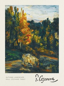 Umelecká tlač Autumn Landscape - Paul Cézanne, (30 x 40 cm)