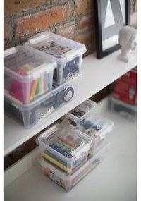 SmartStore Úložný box s bielymi klipmi Classic, 52 l, 52 l