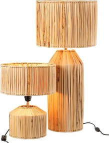 Stolová prírodná lampa z banánových listov Hanna Bannas - Ø 35*87 cm/ E27/ 40W