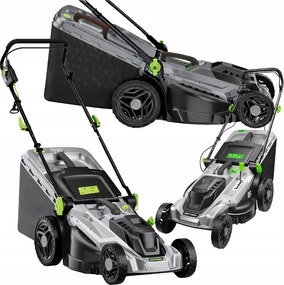 Elektrická záhradná kosačka na kosenie trávy Veľký kôš 50 l 2400 W 43 cm