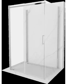 Mexen Omega sprchový kout 3-stěnný, posuvný 140 x 100 cm, transparentní, chrom - 825-140-100-01-00-3S