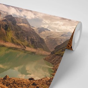 Samolepiaca fototapeta jazero v horách - 150x100