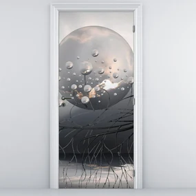 Fototapeta na dvere - Abstraktné gule (95x205cm)