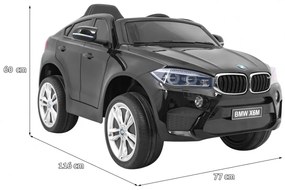 Elektrické autíčko BMW X6 M lakované - čierne