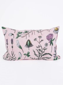 Bavlnená obliečka na vankúš Renforcé 40 × 60 cm – Herbár staroružový