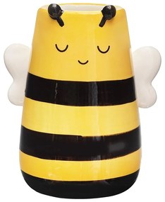Žltá váza z dolomitu (výška 10,5 cm) Bee – Sass &amp; Belle