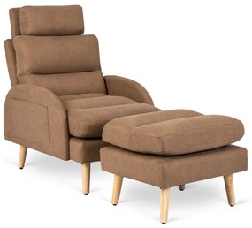 PROXIMA.store - Sklápacie kreslo HENRY FARBA: hnedá