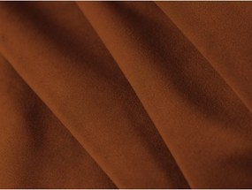 Zamatová rozkladacia pohovka v terakotovej farbe 209 cm Shannon – Cosmopolitan Design