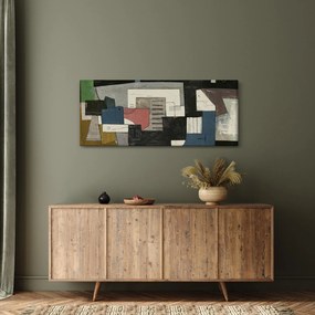 Obraz - Abstrakcia, kubizmus (120x50 cm)