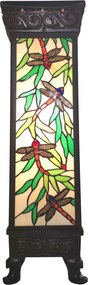 Svetelný stĺp Tiffany Dragonfly - 26 * 26 * 71 cm E27 / max 1 * 100W