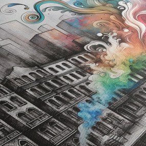Obraz - Priemyselný život (70x50 cm)