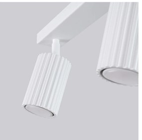 Biele bodové svietidlo 6,5x30 cm Gleam – Sollux