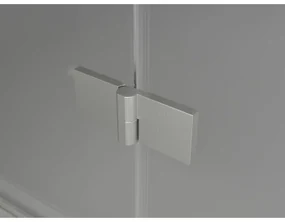 Mexen Lunar-F Duo, skladací sprchový kút 100 x 85 cm, 8mm číre sklo, oceľový profil, 836-100L-085P-97-00
