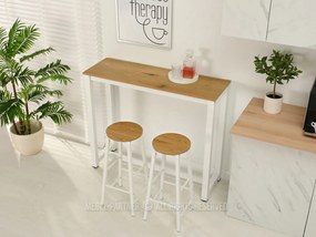 Jedálenský set Remma (dub + biela) (pre 2 osoby). Vlastná spoľahlivá doprava až k Vám domov. 1111873