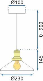 Toolight Toolight, stropné svietidlo 1xE27 APP1172-1CP, biela, OSW-14090