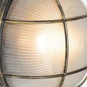 Priemyselná vonkajšia nástenná lampa staroružová IP44 - Hanneke