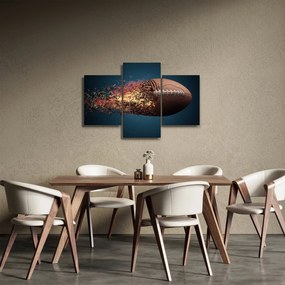 Obraz - Ragbyová lopta v akcii (90x60 cm)