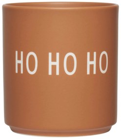 DESIGN LETTERS Porcelánový hrneček Brown HO HO HO 300 ml