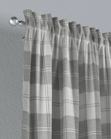 Záves s tunelom a volánom farba produktu sivá látka zapletaná, vzorované