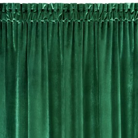 Dekorstudio Dekoračný záves SAMANTA na riasiacu pásku - zelený Rozmer závesu: 140x300cm