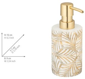Béžový dávkovač mydla z polyresínu 490 ml Terralba – Wenko