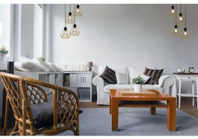 Závesné svietidlo Fusion, 4x zlaté drôtené tienidlo, o