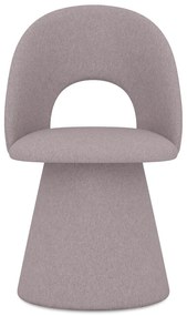 Čalúnené jedálenské kreslo v levanduľovej farbe Kalo – Makamii