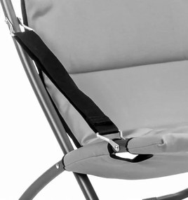 MI Plážové ležadlo VERDE sivé