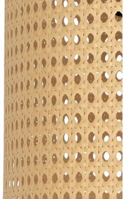 Duolla - Stojacia lampa ROLLER 1xE27/15W/230V pr. 45 cm ratan/čierna