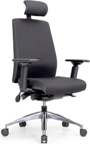 Ergonomická kancelárska stolička MOSH Elite T3 Pro čierna