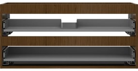 Mexen Box-A, závesná skrinka 100 cm, 2 zásuvky, orech, 91AX0-1000-470-2-86