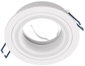EGLO Zápusné bodové osvetlenie CAROSSO, 1xGU10, 35W, 10cm, okrúhle, biele