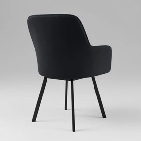 Jedálenská stolička AMELIA čierna