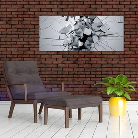 Obraz abstrakcie 3D (120x50 cm)