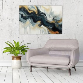 Obraz - Mramorovaná kresba (90x60 cm)