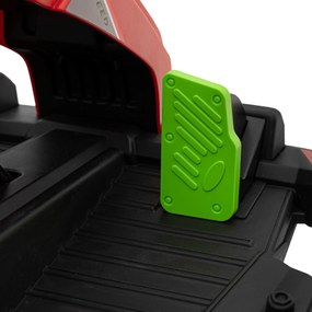 Ramiz Motokára na batérie Fast 3 Drift pre deti Červená + funkcia Drift + motory 2x150W + rádio LED + pásy